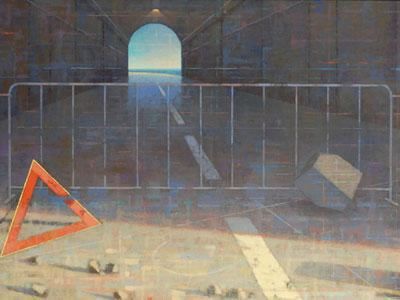 GIUSEPPE-MODICA-Lavori-in-corso-Luce-allorizzonte-2009-olio-su-tavola-cm.-60x120