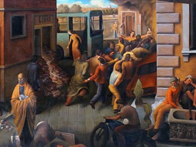 STEFANO-DI-STASIO-Plotino-a-Roma-1979-olio-su-tela-cm-140x280